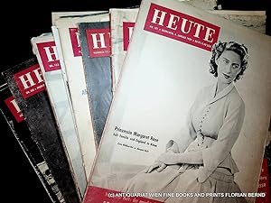 HEUTE [Zeitschrift Illustrierte] Konvolut von 22 Heften: 93 (14.09.1949) / 96 (26.10.1949) / 101 ...