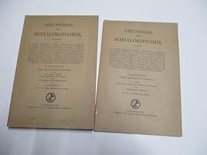 Bild des Verkufers fr Grundrissder Sozialkonomie. V. Abteilung. Handel, Transportwesen, Bankwesen. 1. und 2. Teil. zum Verkauf von Ottmar Mller