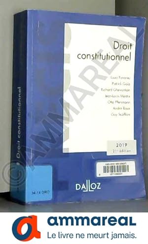 Seller image for Droit constitutionnel 2019: dition 2019 for sale by Ammareal