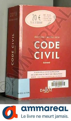 Seller image for Code civil 2019 annot. dition limite - 118e d. for sale by Ammareal