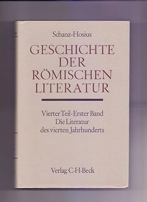 Geschichte der römischen Literatur Tl. 4 Bd. 1: Die Literatur des 4. Jahrhunderts.