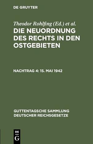 Imagen del vendedor de 15. Mai 1942 (German Edition) [Hardcover ] a la venta por booksXpress
