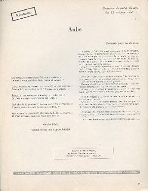 Imagen del vendedor de Rcitation Aube a la venta por Le-Livre