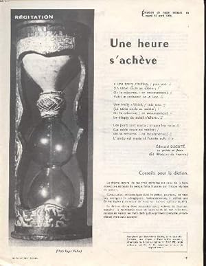 Seller image for Rcitation Une heure s'achve Extrait du D.C. N 151 du 9-4-64 for sale by Le-Livre