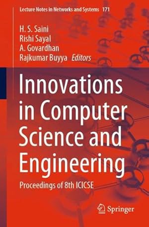 Seller image for Innovations in Computer Science and Engineering: Proceedings of 8th ICICSE (Lecture Notes in Networks and Systems, 171) [Paperback ] for sale by booksXpress