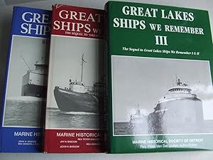 Imagen del vendedor de Great Lakes Ships We Remember.Great Lakes Ships We Remember II.Great Lakes Ships We Remember III a la venta por McLaren Books Ltd., ABA(associate), PBFA