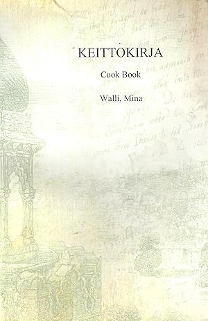 Keittokirja Cook Book