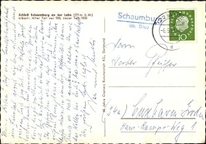 Ansichtskarte / Postkarte Landpoststempel Schaumburg üb. Diez