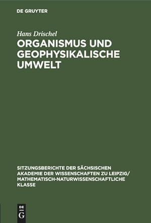 Bild des Verkufers fr Organismus und geophysikalische Umwelt zum Verkauf von AHA-BUCH GmbH