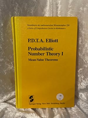 Seller image for Probabilistic Number Theory I: Mean-Value Theorems Mean-Value Theorems for sale by Antiquariat Jochen Mohr -Books and Mohr-
