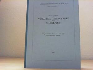 Vorläufige Bibliographie zum Winterkampf. I. Allgemrines Schrifttum 1935-1964.