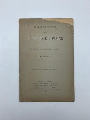 Le droit international de la Republique romaine