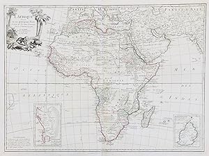 "L'Afrique divisée en ses principaux Etats" - Africa Afrika Afrique continent Kontinent