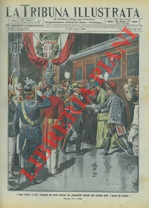 I Reali d'Italia a Kiel: l'incontro dei nostri Sovrani con gl'Imperiali tedeschi alla stazione de...