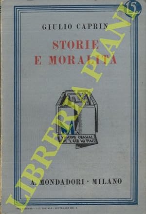 Bild des Verkufers fr Storie e moralit. Novelle. zum Verkauf von Libreria Piani
