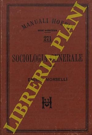 Bild des Verkufers fr Elementi di sociologia generale. zum Verkauf von Libreria Piani