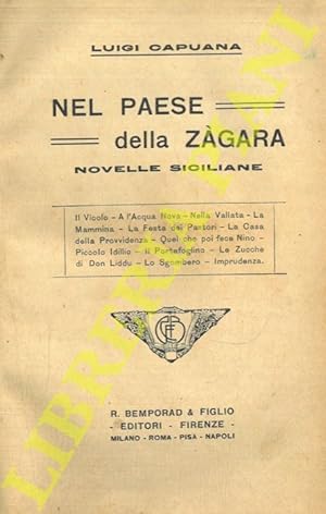 Nel paese della zàgara. Novelle siciliane. Illustrazioni di F. Scarpelli.