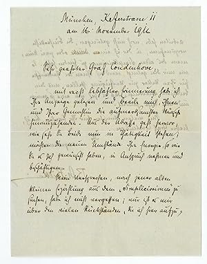 Image du vendeur pour Eigenh. Brief mit U. ("R. M. Rilke"). mis en vente par Antiquariat INLIBRIS Gilhofer Nfg. GmbH