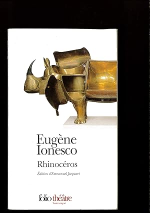 Image du vendeur pour Rhinoceros: Pice en trois actes et quatre tableaux: A38920 (Folio Theatre) mis en vente par Papel y Letras