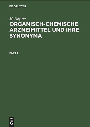 Seller image for Organisch-Chemische Arzneimittel und Ihre Synonyma for sale by moluna