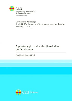 Image du vendeur pour A geostrategic rivalry: the sino-indian border dispute mis en vente par Imosver