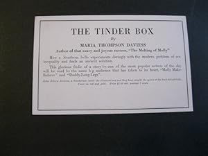 Bild des Verkufers fr THE TINDER BOX - Postcard Size Publisher Promotional Advertisement zum Verkauf von The Book Scot