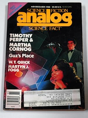 Imagen del vendedor de ANALOG Science Fiction/ Science Fact: December, Dec. 1988 a la venta por Preferred Books