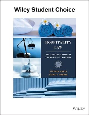Imagen del vendedor de Hospitality Law: A Manager's Guide to Legal Issues in the Hospitality Industry by Barth, Stephen C.; Barber, Diana S. [Paperback ] a la venta por booksXpress