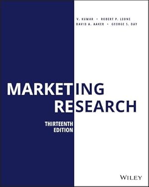Imagen del vendedor de Marketing Research by Kumar, V., Leone, Robert P., Aaker, David A., Day, George S. [Paperback ] a la venta por booksXpress