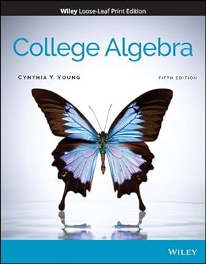 Seller image for College Algebra by Young, Cynthia Y. [Loose Leaf ] for sale by booksXpress