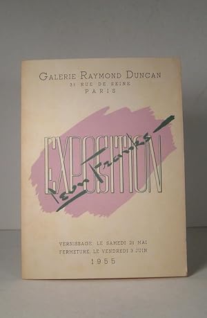 Galerie Raymond Duncan. Exposition Leon Franks. Carton d'invitation 21 mai 1955