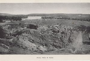 Golgotha Skull Face In Rock Jerusalem Israel Old Postcard