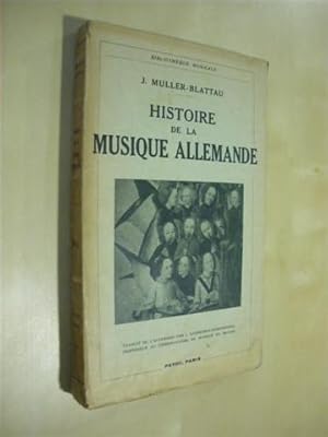 Immagine del venditore per HISTOIRE DE LA MUSIQUE ALLEMANDE venduto da LIBRERIA TORMOS