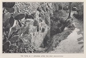 Golgotha Garden Tomb Jerusalem After First Excavation Israel Postcard