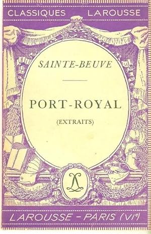 Image du vendeur pour Port royal Sainte Beuve 2021-2021 Larousse Tbe XX mis en vente par Des livres et nous