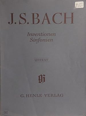 Seller image for Inventionen und Sinfonien fr Klavier BWV 772-801, Ausgabe ohne Fingersatz for sale by Mister-Seekers Bookstore