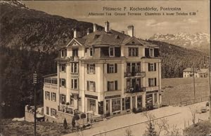 Ansichtskarte / Postkarte Pontresina Kanton Graubünden Schweiz, Patisserie - Inh. F. Kochendörfer