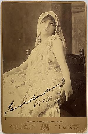 Sarah Bernhardt signed photo