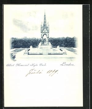 Seller image for Postcard London, Albert Memorial at Hyde Park for sale by Bartko-Reher