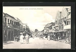 Postcard Bridgetown, Street Scene