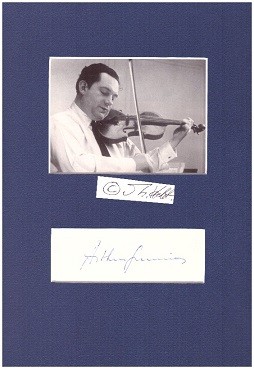 ARTHUR GRUMIAUX (1921-86) Baron, belgischer Violinist und Dirigent, musikalische Partnerschaft mi...