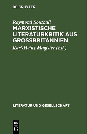 Imagen del vendedor de Marxistische Literaturkritik aus Gro  britannien (German Edition) [Hardcover ] a la venta por booksXpress