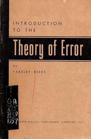 Introduction of the Theory of Error