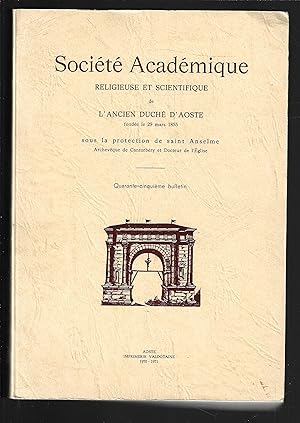 Société académique religieuse et scientifique de l'ancien Duché d'Aoste, 45ème bulletin