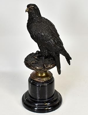 Steinadler. [Bronzeplastik /bronze].