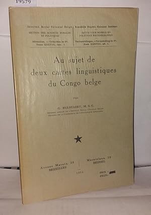 Seller image for Au sujet de deux cartes linguistiques du Congo belge for sale by Librairie Albert-Etienne