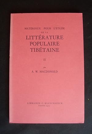 Matériaux pour l'étude de la littérature populaire tibétaine -