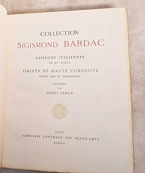 Colleection: Sigismond Bardac; 15th Century Italian Earthenware Objects of High Curiosity, Modern...