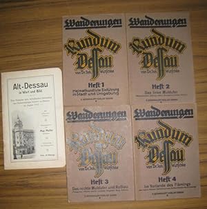 Wanderungen rund um Dessau. Komplett mit den Heften 1 - 4. Hefte 1: Heimatkundliche Einführung in...