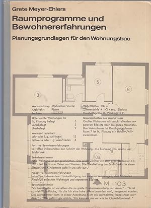 Seller image for Raumprogramme und Bewohnererfahrungen. Planungsgrundlagen fr den Wohnungsbau. for sale by Fundus-Online GbR Borkert Schwarz Zerfa